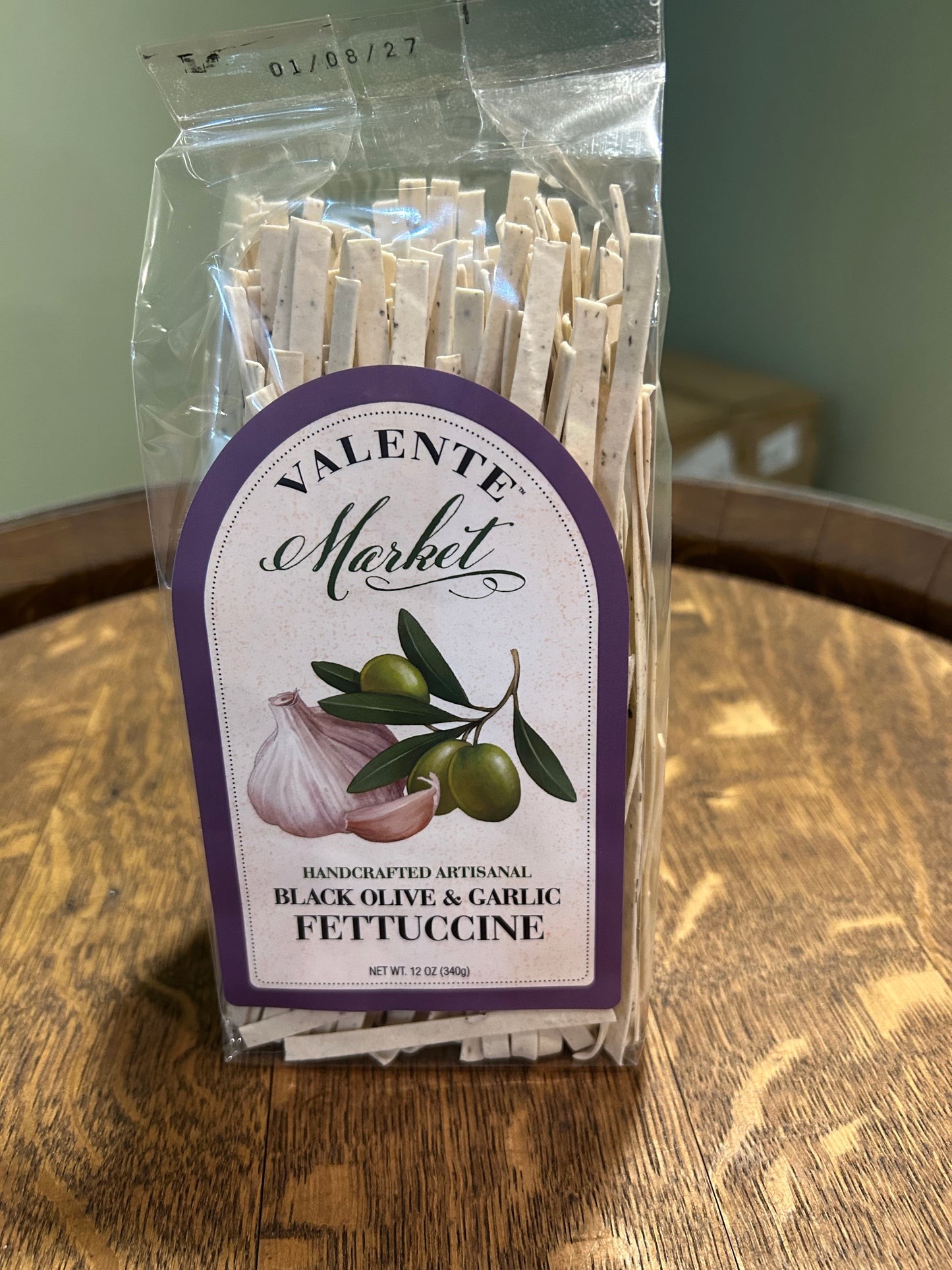 Black Olive & Garlic Fettuccine