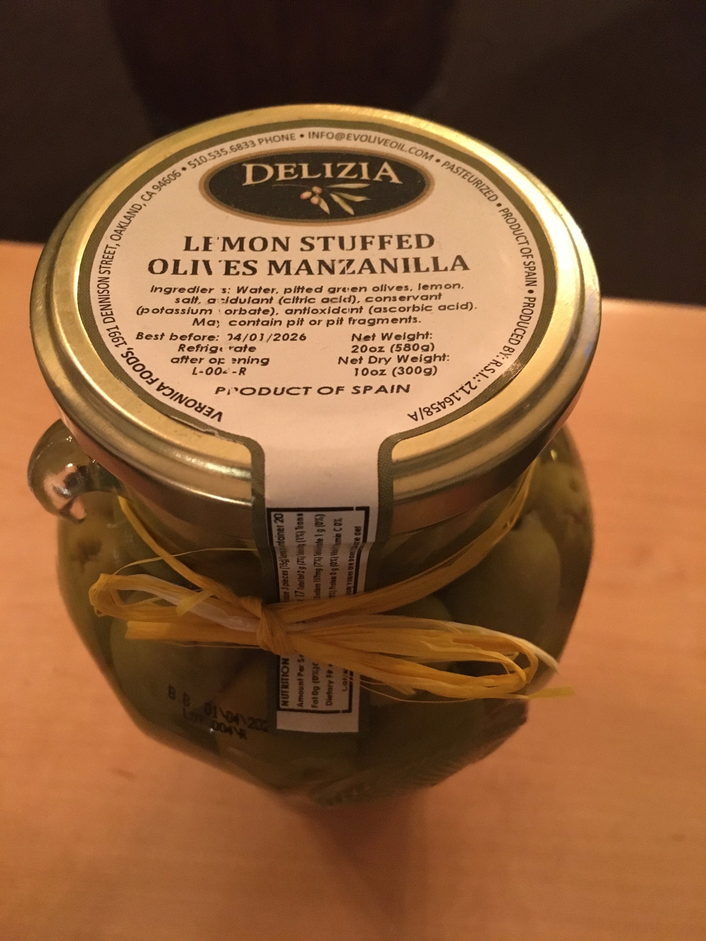 Lemon Stuffed Olives