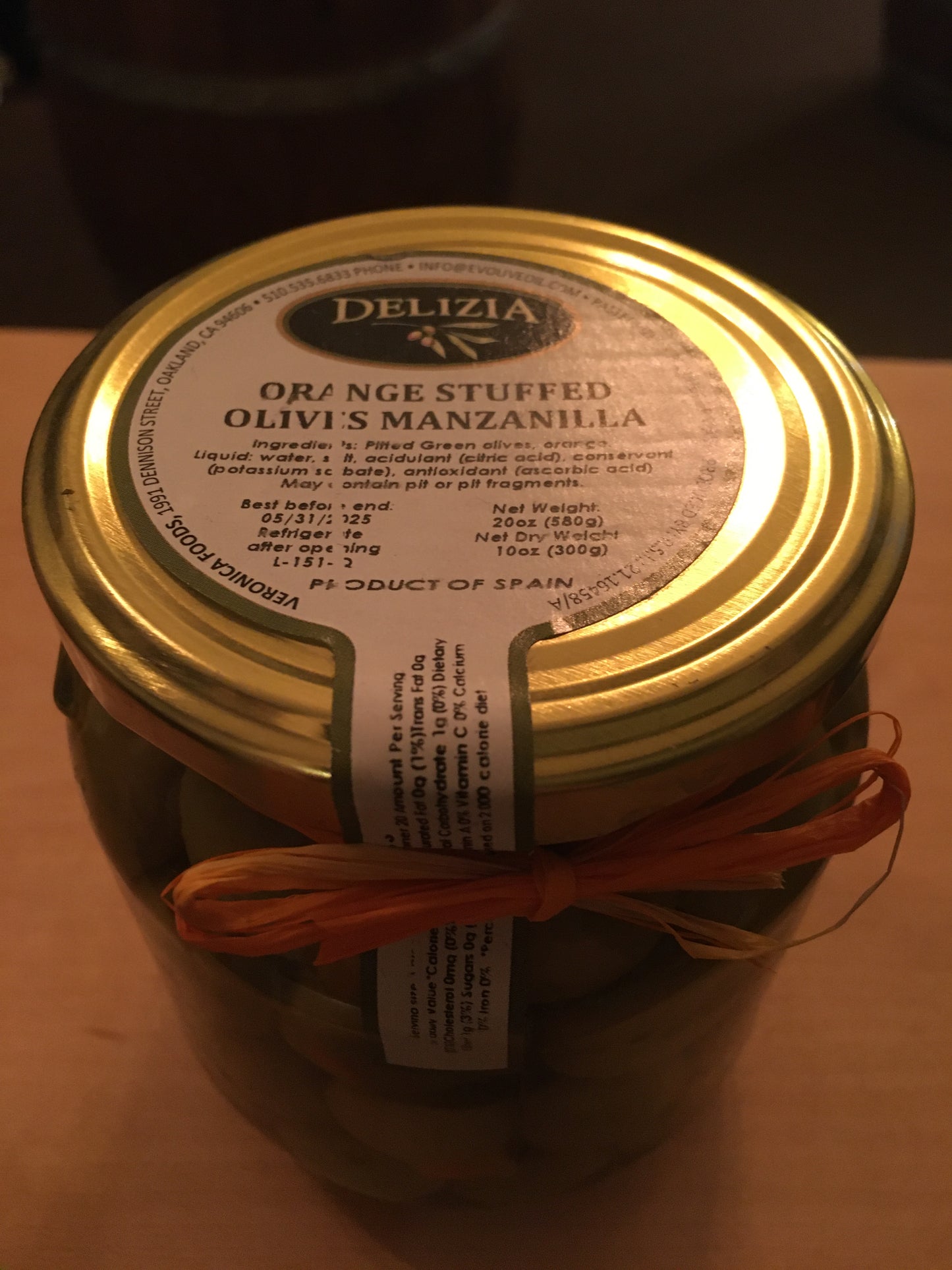 Orange Stuffed Olives