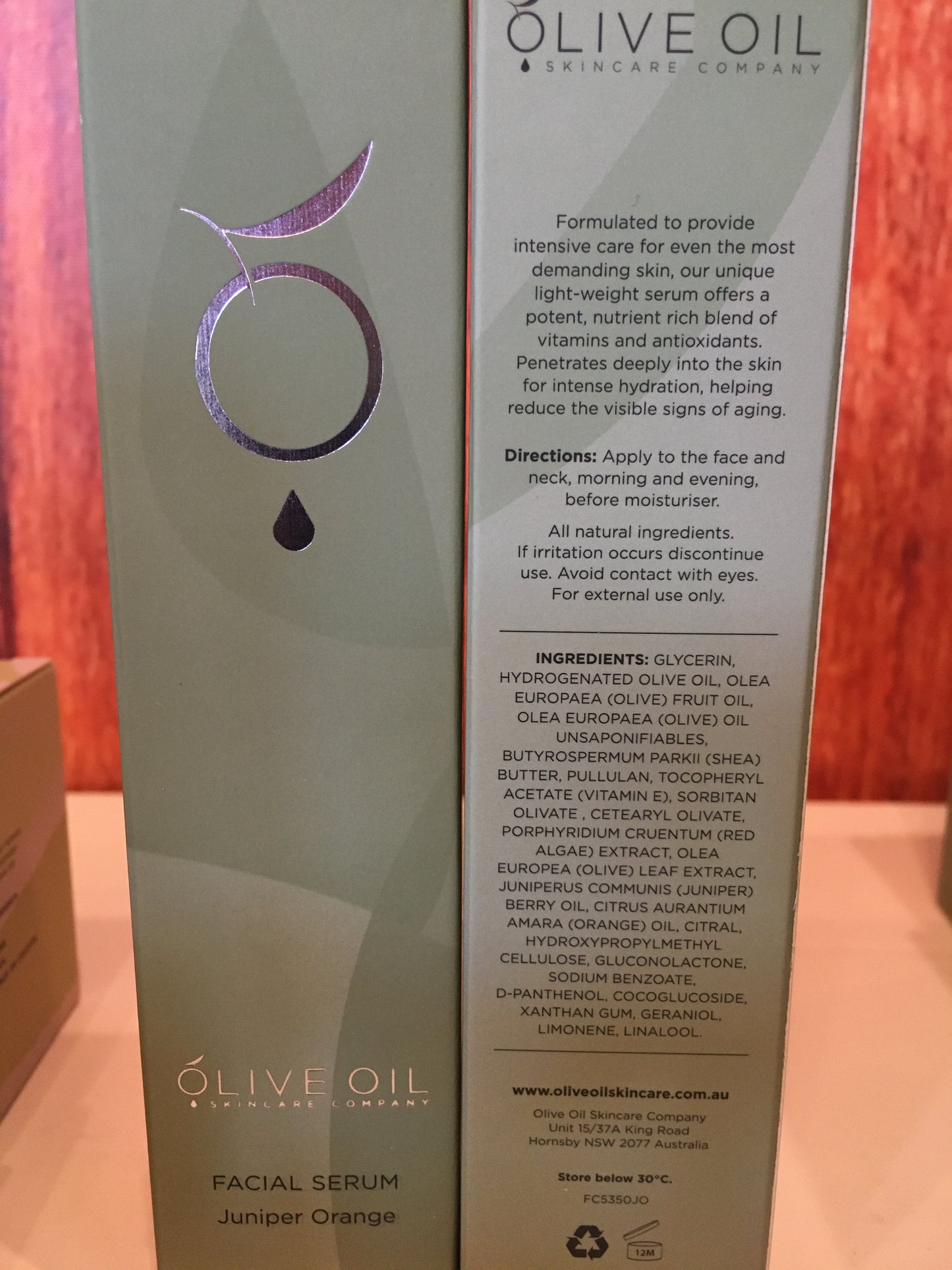 Olive Oil Facial Serum-Juniper Orange