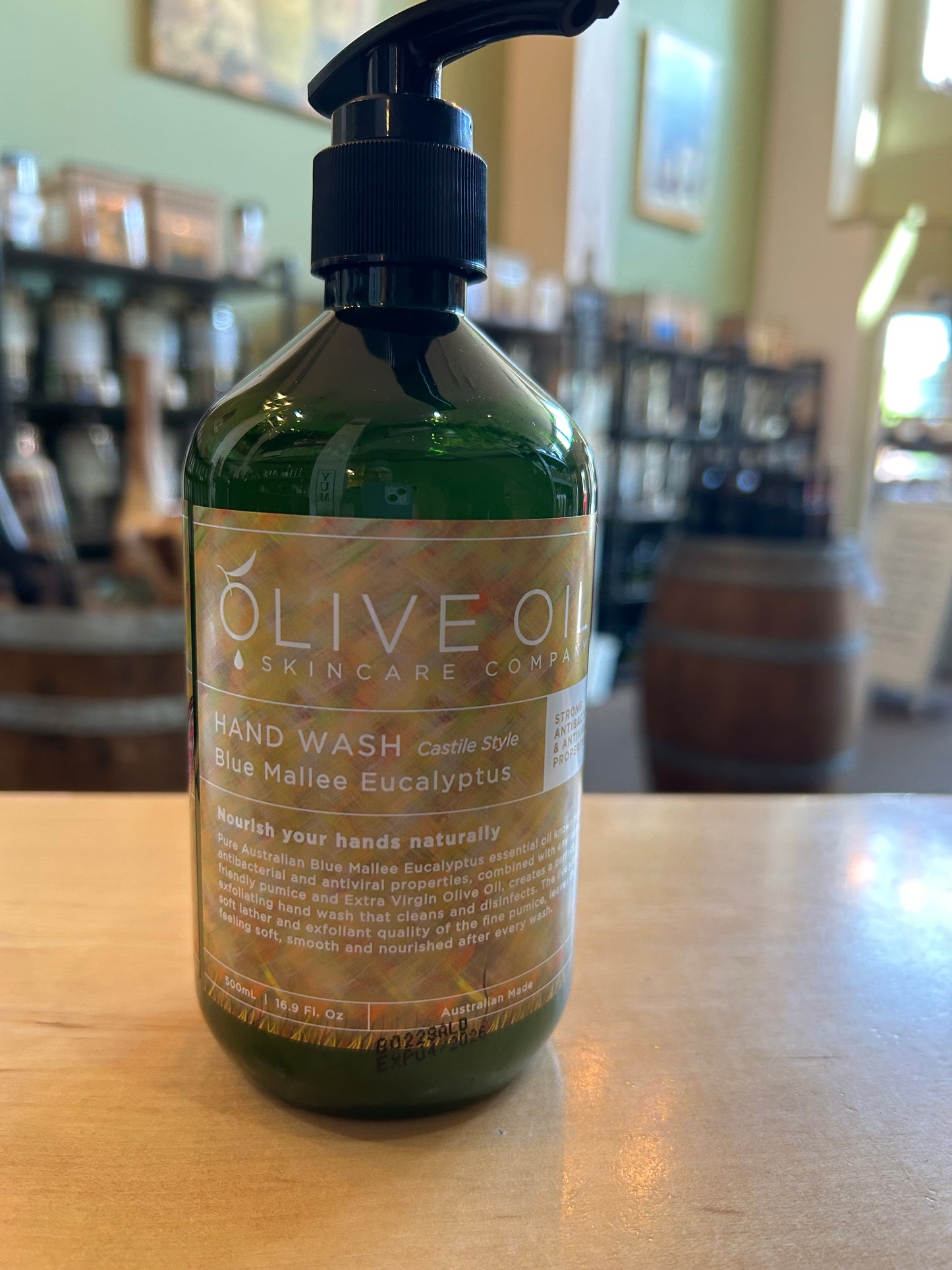 Olive Oil Hand Wash-Blue Mallee Eucalyptus