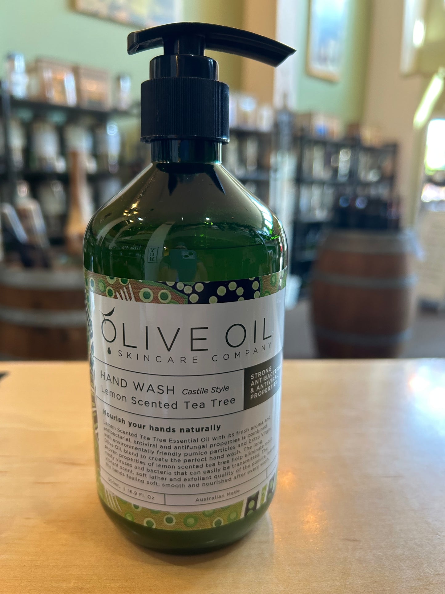 Olive Oil Hand Wash-Lemon Scented Tea Tree